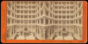 Palace Hotel, San Francisco, Interior View by Carleton E. Watkins